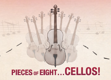 Pieces of eight cellos